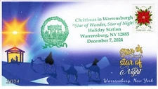 24-314, 2024, Christmas, Warrensburg NY, Event Cover, Pictorial Postmark, Christ