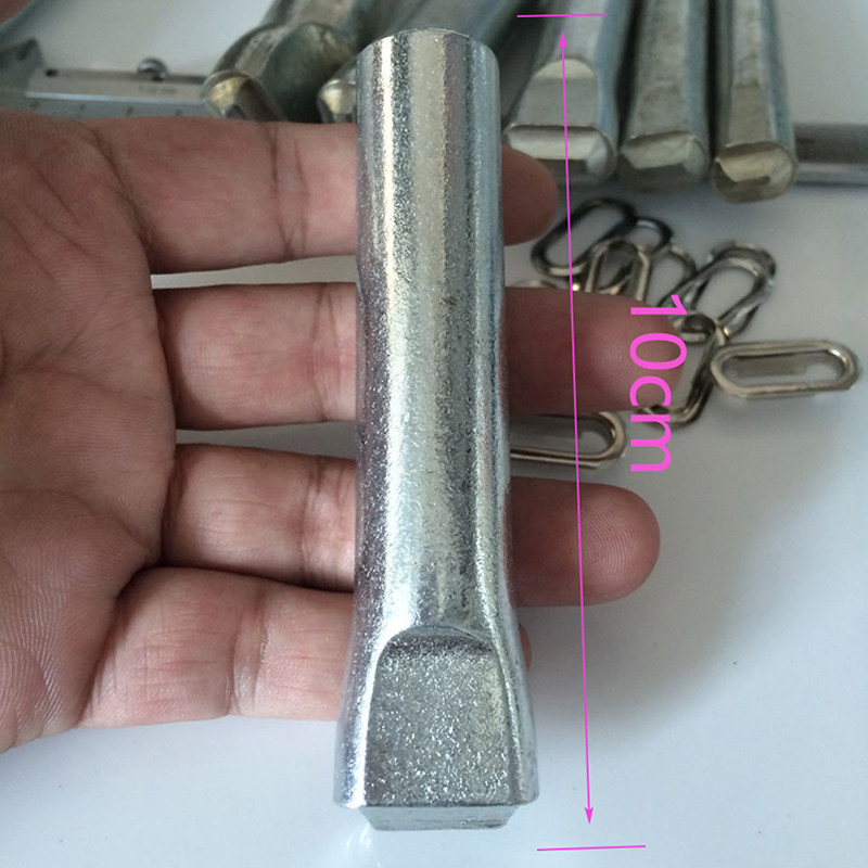 Oval Shaped Metal Eyelets Grommet Setter Tools & Anvil Die Set Punch