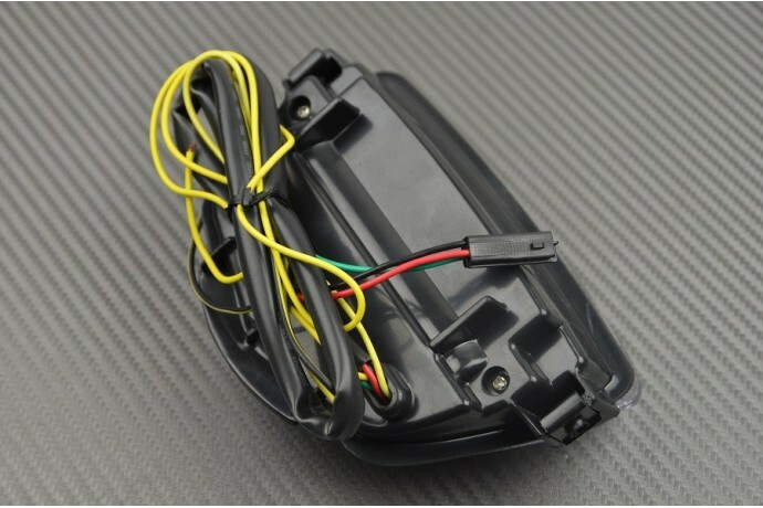 Feu arrière stop LED CBR 1000 RR transparent à clignotement dynamique intégré