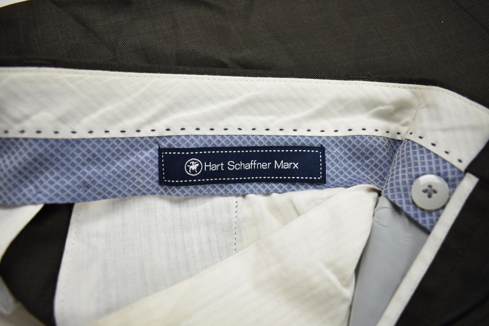 Hart Schaffner Marx Solid Brown Wool/Cashmere Ble… - image 6