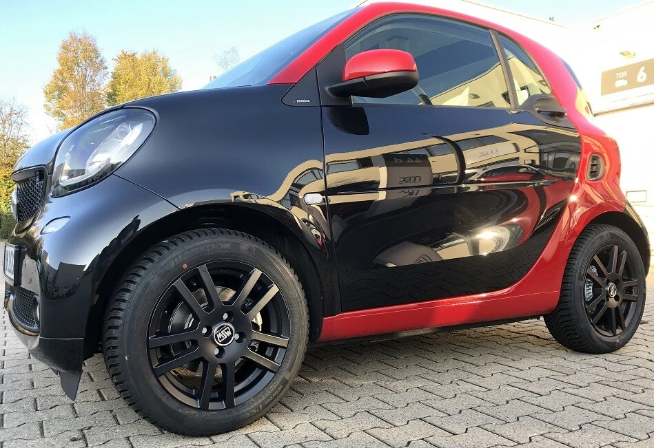 smart forfour 453 Winterräder MSW 22 schwarz Alufelgen RDKS 15 Zoll Fulda - Bild 2 von 3