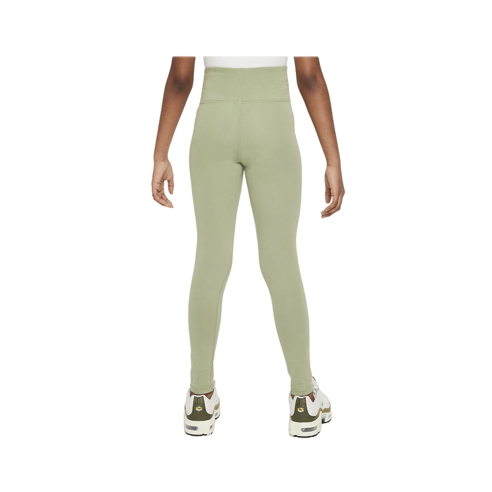 Nike Ropa Deportiva para Niñas Tendencia Cintura Alta Leggings FN7718-386 Verde Aceite 2XS-2XL Foto 2 de 4