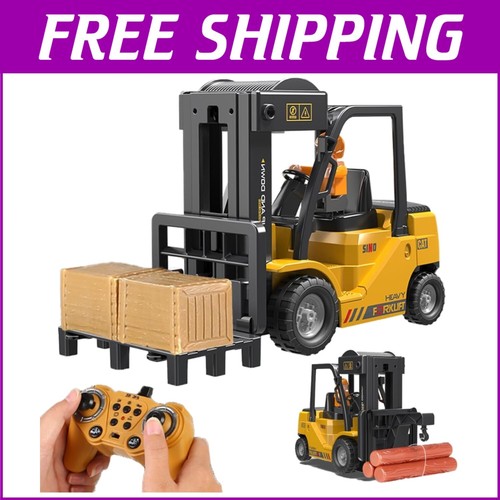 Durable Remote Control Forklift Truck for Toddler Kids - Construction Toy Gift