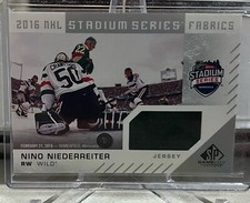 NINO NIEDERREITER 2016-17 Upper Deck SP Game Used Stadium Series Fabrics Jersey