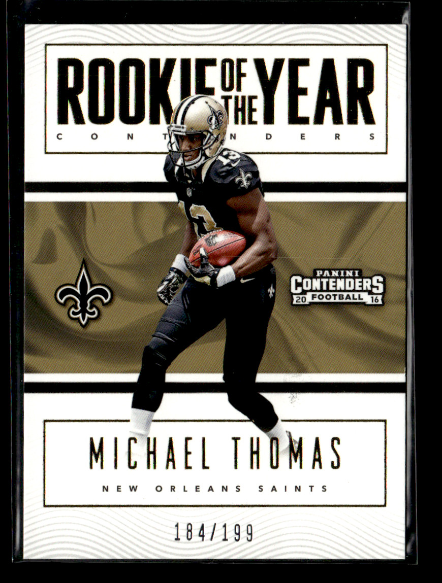 Michael Thomas Panini Contenders Rookie of the Year Contenders #9 Gold