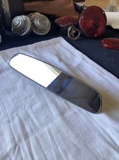 Vintage Rear View Mirror Painted Metal Clear Glass 9-34