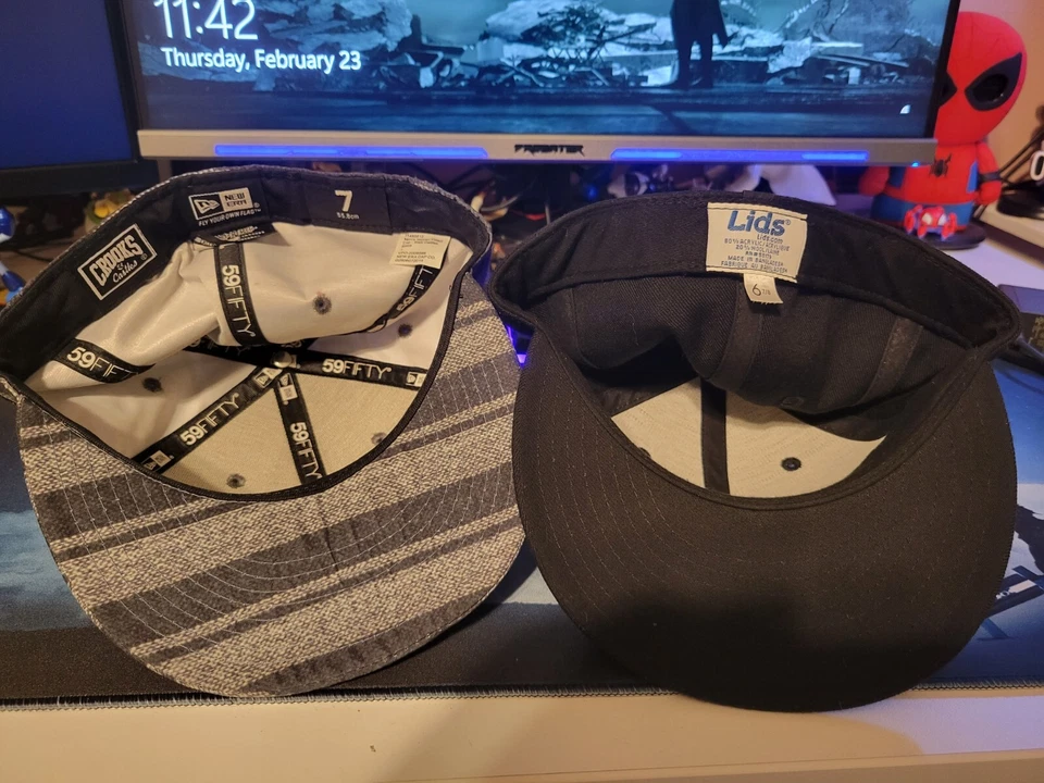 Sombrero Crooks and Castles Talla 7 con Tapas GRATIS Sombrero G Talla 6 7/8 Foto 3 de 3