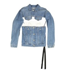 Nwt Unravel Project Indigo Snake Bolero Split Denim Jacket Size 40 $1225