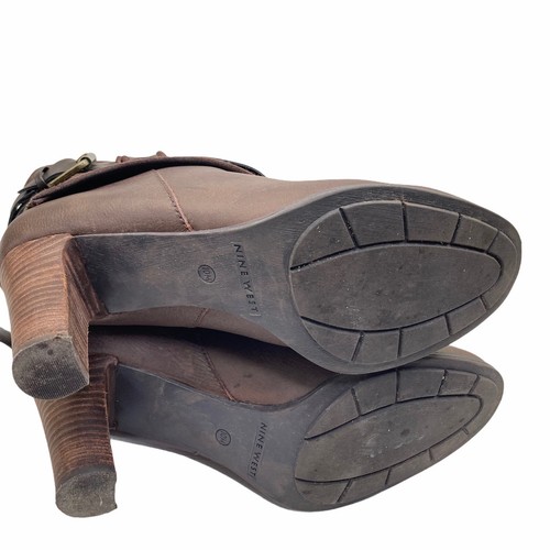 Nine West Brown Suede/Leather Natica Roll-down Boots Size 10 - Picture 10 of 12