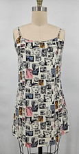 Reformation Comic Print Lindsay Mini Dress Womens 2 Sleeveless Pullover