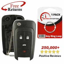 Remote Car Key Fob 4btn Flip Shell Cover for Buick Chevy GMC (OHT01060512)