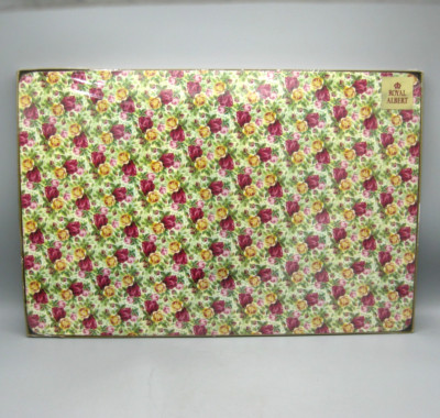 4 New Royal Albert Old Country Roses Chintz Placemats Dinner Mats Ashdene
