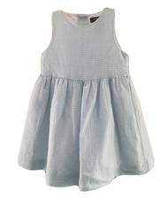 RALPH LAUREN CHAPS 18 Mo SUNDRESS SPRING SOFT BLUE DRESS SLIP LINED COMFY