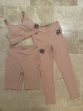 GYM Set Of 3 Piece Set Sports Bra  Leggings Sz Large NEW