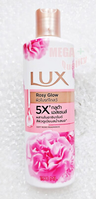 Lux Soft Rose Delicate Fragrance Shower Cream Glowing Bright Body wash 190ml