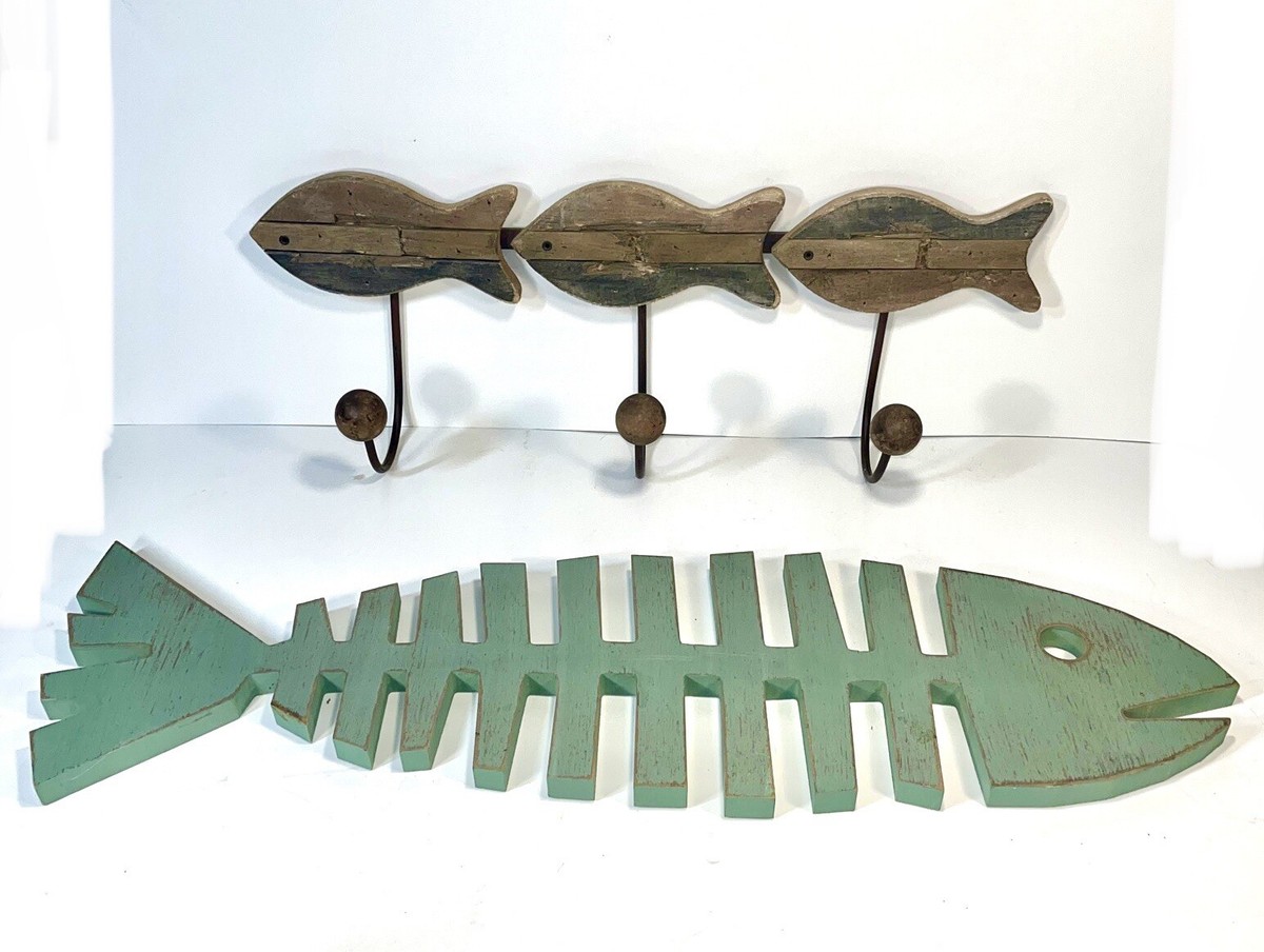 decorative fish wall hooks Bones Hooks, 13