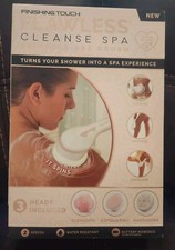 Finishing Touch Flawless Cleanse Spa Spinning Spa Brush With 3 heads. New In Box