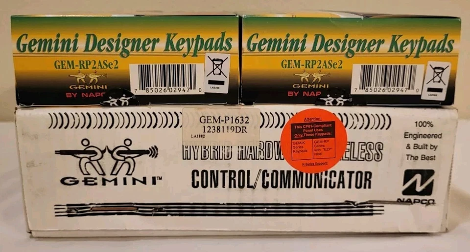 Gemini Napco • Paquete de alarma de seguridad para el hogar/empresa • ¡Nuevo/sellado! • Ver Desc... Foto 4 de 4