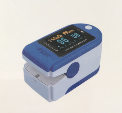 Pulsoximeter Tehwaaz CMS50D Fingerpulsoximeter mit LED-Anzeige + 2x AA Bat