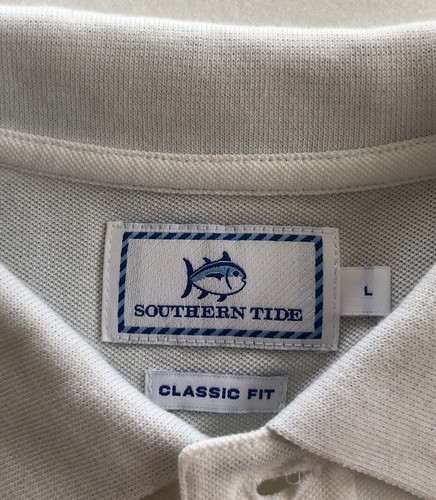 MENS SOUTHERN TIDE CLASSIC FIT STRIPED POLO SHIRT SIZE L LARGE - 第 4/6 張圖片