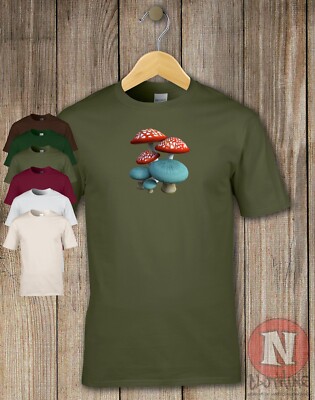 Mushroom and Toadstool T-Shirt Ästhetik Natur Great Outdoor Grafikdruck Tee