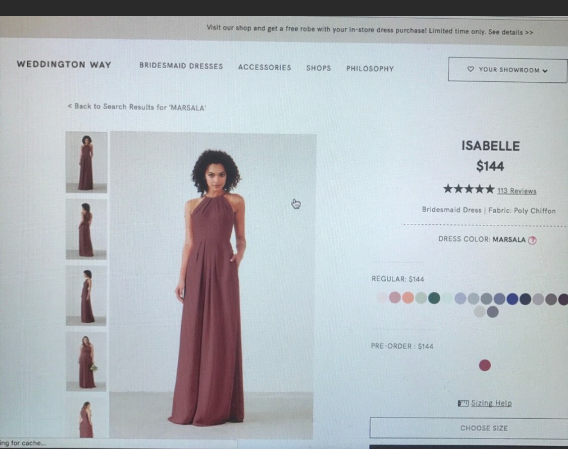 NEW WITH TAGS Weddington Way Isabella Bridesmaid Dress - size 6, Marsala |  eBay