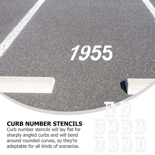 2 Sets Hollow Numbers The Pet Paint Stencils for Wall Signs Painting