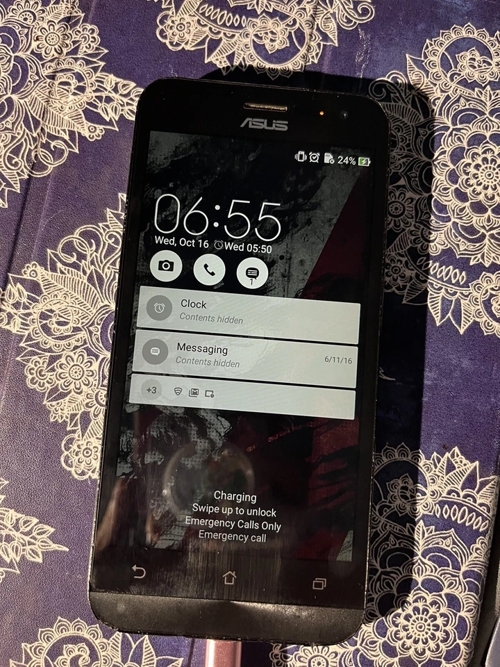 Asus Zenfone 2E(Z00D) 8GB White Locked Gsm ATT Android Smartphone- Lcd Burns - Image 2 of 4