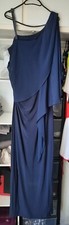 Navy Blue Formal Maxi Dress Sequins Party Wedding Evening