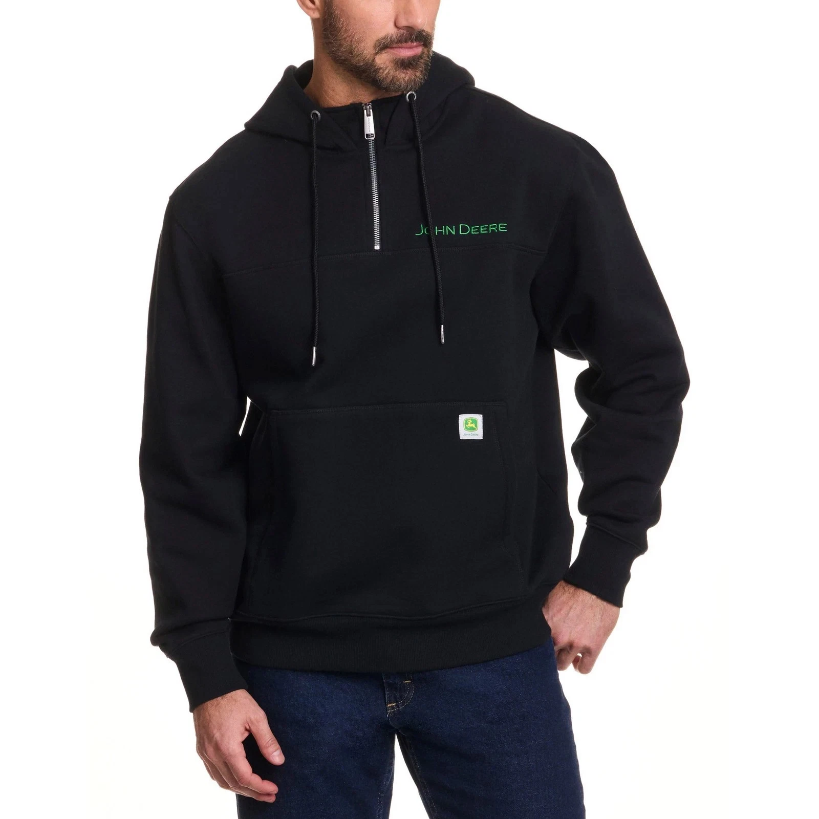 John Deere Men's Quarter Zip Hoodie Heavyweight Cotton New with Tags
Opens in a new window or tab