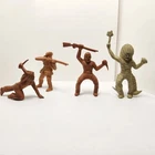 Marx Fort Apache Stockade Indians Pioneers Frontiersmen 60mm Figures 1950s