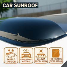 Top Wind Deflector Moon Sunroof Visor 3mm For Full Vehicle 1100mm 43.3 Inches