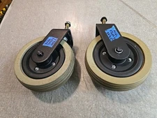 PAIR Caster Wheels, Forks, Tires, for Jazzy Select Elite & ES Power Chairs