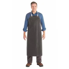 Ansell 56-402 Bib Apron, Neoprene, Black, 45 In, L