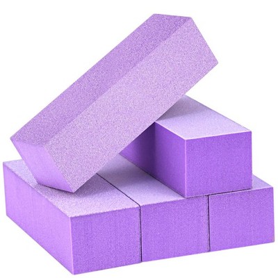 Maryton Nail Buffer Block, Purple - 5ct - Finishing Buffer, 