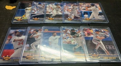 1993 Upper Deck Triple Crown Contenders Baseball 10 Card Insert Set