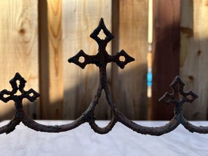 Antique Cast Iron Ornate Fence Finial
