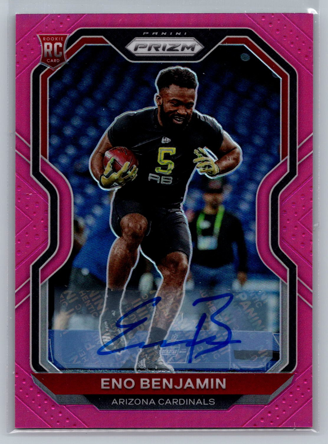 Eno Benjamin Panini Prizm #324 Autograph-Pink