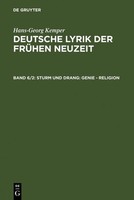Sturm Und Drang Hans-Georg Kemper