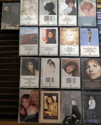 Barbara Streisand Cassette Tape Lot 17 Memories Broadway Greatest Hits 1 2 Yentl