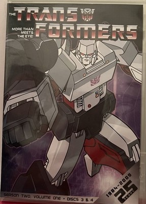Transformers G1 Season 2 Vol 1 Discs 3-4 DVD 25th Anniversary