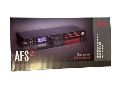 dbx AFS2 Advanced Feedback Suppression Processor Dual Channel Rack Mount New