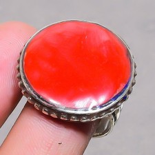 Red Coral Handmade Bohemian Nepalese Ethnic Boho Nepali Jewelry Ring 10" SR 3355