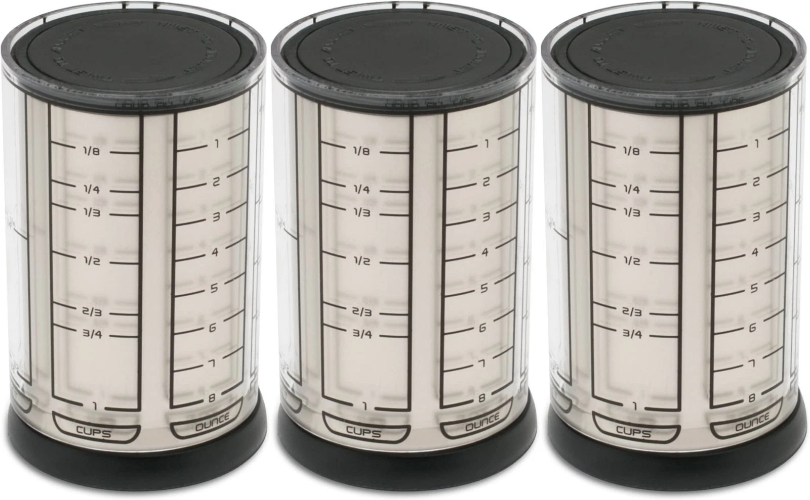 KitchenArt Pro 1 Cup Adjust-A-Cup - Satin (3-Pack)