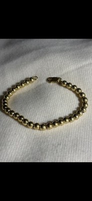 Woman s 18k Over Sterling Silver Braclet Signed It s 925 Y Measuring 8 Inches 