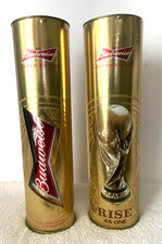 2014 FIFA World Cup Soccer limited edition Budweiser aluminum bottles LOT OF 2