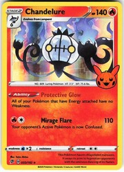 Chandelure 033/192 Trick or Trade BOOster Holo Promo