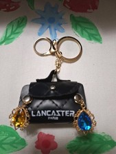 Mini Black Purse with Colored Charms Keychain Pendant Bag Charm New