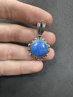 12,5 g Vintage Barse Sterlingsilber 925 Lapis & Stein Anhänger Schmuck Konvolut Q