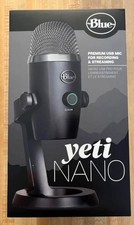 Blue Yeti nano Condenser USB Microphone Black Logitech Streaming Recroding